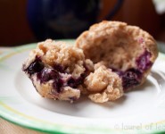 Lemon Blueberry Muffins Ready to Eat